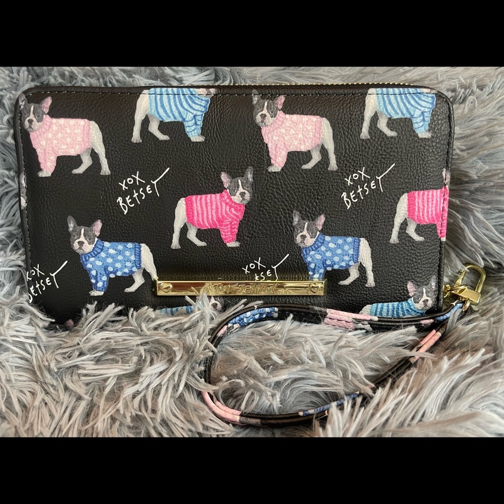 BETSEY JOHNSON FRENCH BULLDOG WALLET
